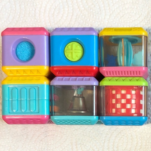 6 Vintage Fisher Price Peek-A-Boo Blocks. Sensory Themed. Set #3. - Picture 6 of 7